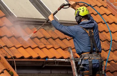 Démoussage et hydrofuge de toiture à Coëtlogon