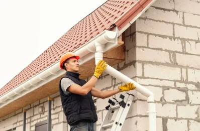 Pose et remplacement de gouttières à Coëtlogon